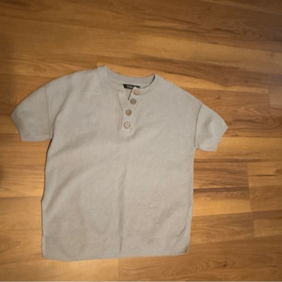 Women's Beige Button Down Shirt - Picture 1 of 5